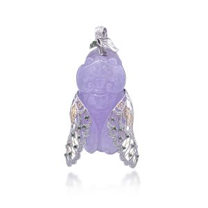 Jadeite Diamond Pendant