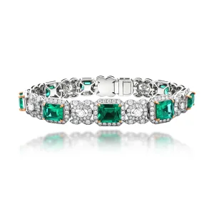 Emerald Diamond Bracelet (Contact Us)